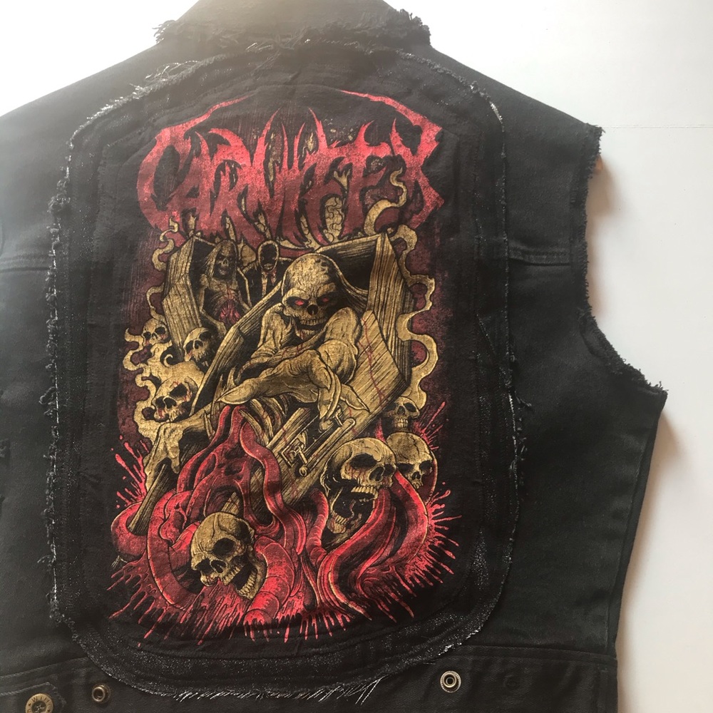 Carnifex cut and sew distressed battle vest